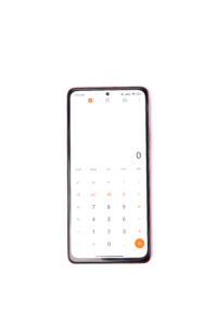 Smartphone displaying the calculator app