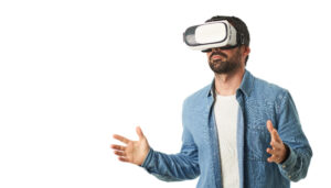 man with VR